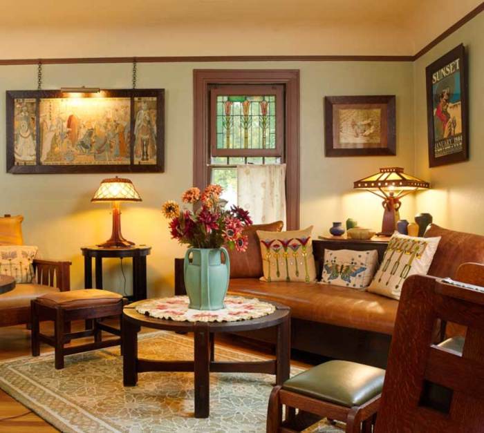 Arts and crafts style homes interior design