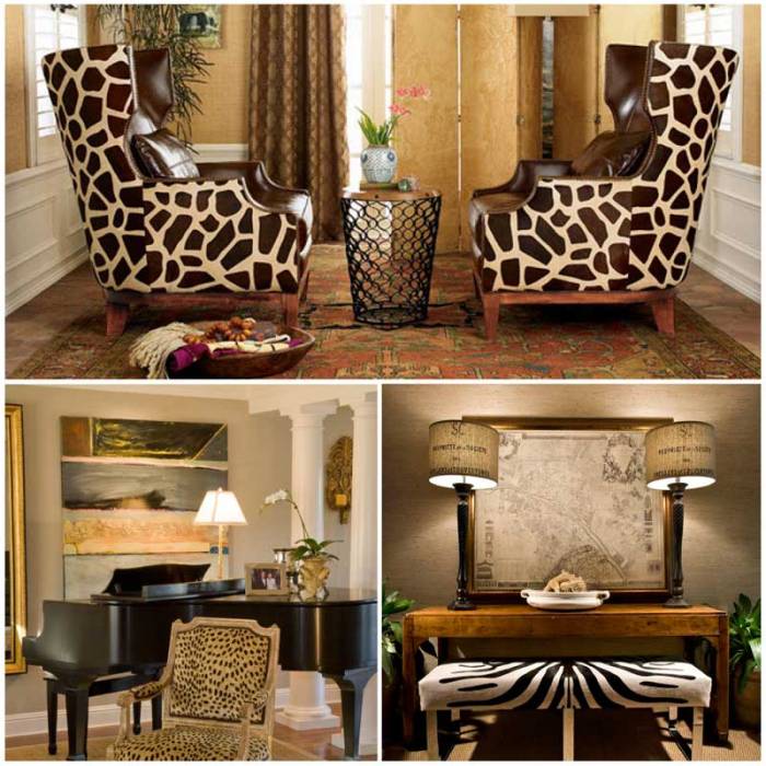 Animal print home decor interior design